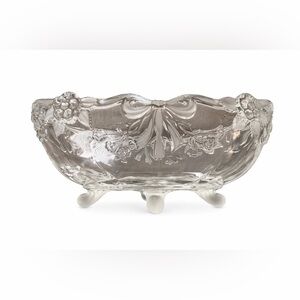 🎀 Vintage-Inspired Glass Bow Vanity Bowl | Makeup, Phone & Accessory Display